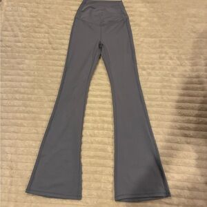 Yogalicious Women's Flared Powder Blue Crossover Leggings